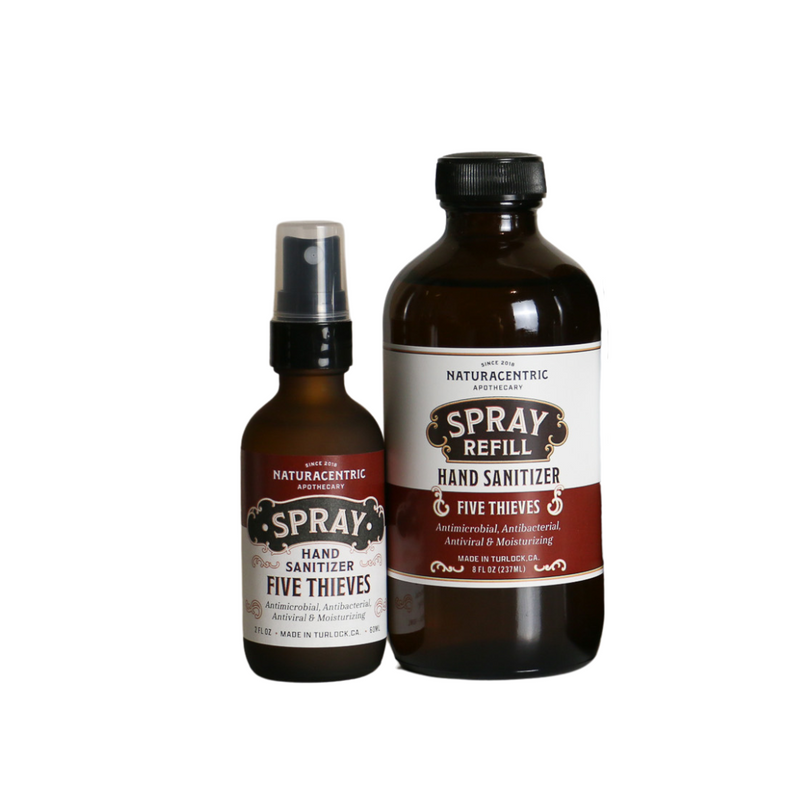 Five Thieves Essential Oil Based Hand Sanitizer Spray - Naturacentric