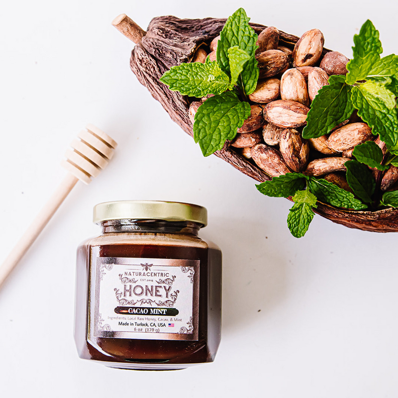 Cacao Mint Infused Honey - Naturacentric