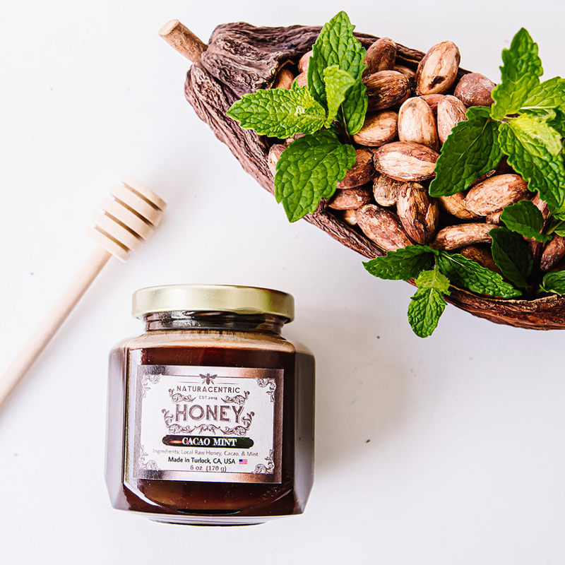 Cacao Mint Infused Honey - Naturacentric 