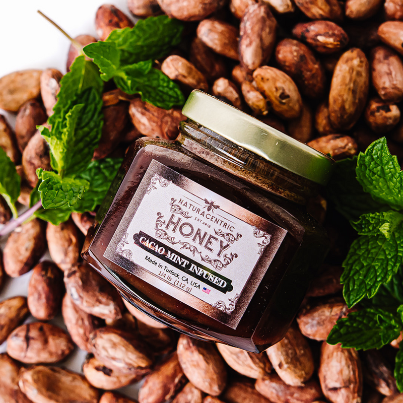 Cacao Mint Infused Honey - Naturacentric