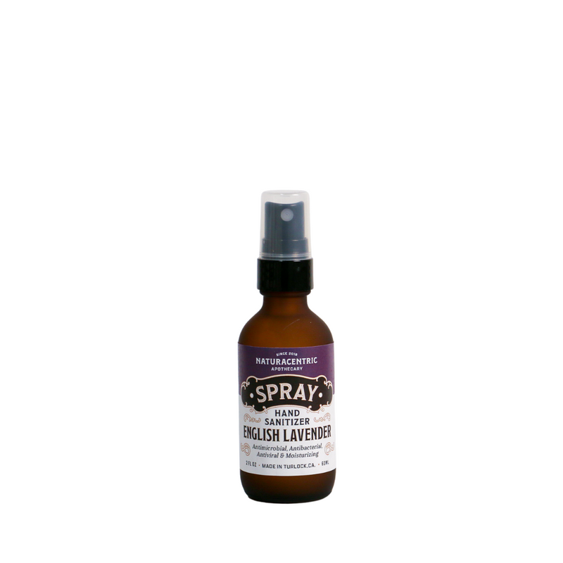 English Lavender Essential Oil Based Hand Sanitizer Spray - Naturacentric 