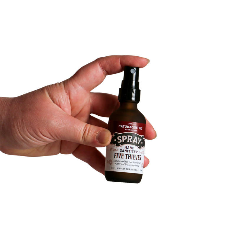 Five Thieves Essential Oil Based Hand Sanitizer Spray - Naturacentric 