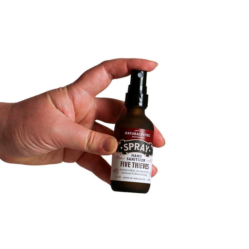 Five Thieves Essential Oil Based Hand Sanitizer Spray - Naturacentric