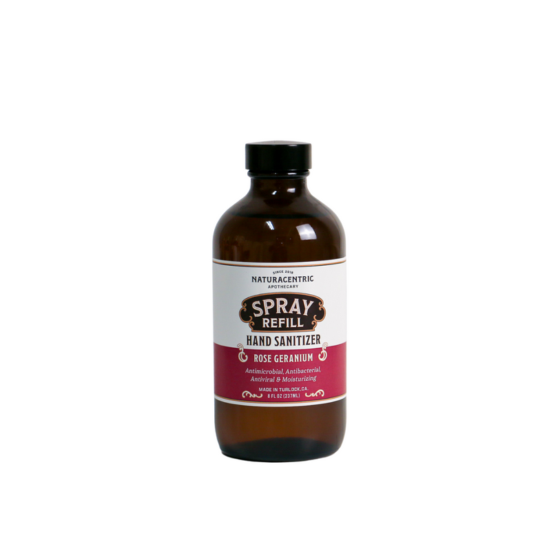 Rose Geranium Essential Oil Based Hand Sanitizer Spray - Naturacentric