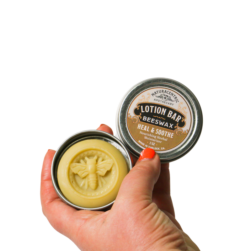 Heal and Soothe Beeswax Lotion Bar - Naturacentric