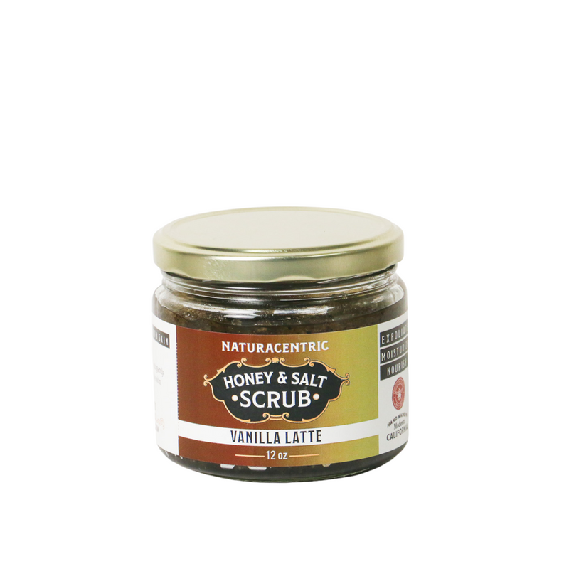 Vanilla Latte Honey & Salt Scrub - Naturacentric