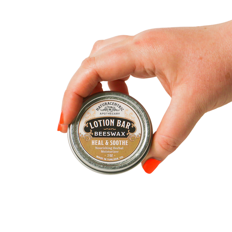 Heal and Soothe Beeswax Lotion Bar - Naturacentric