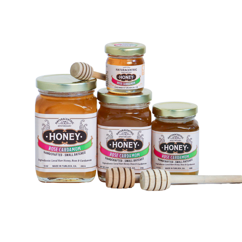 Rose Cardamom Infused Honey - Naturacentric