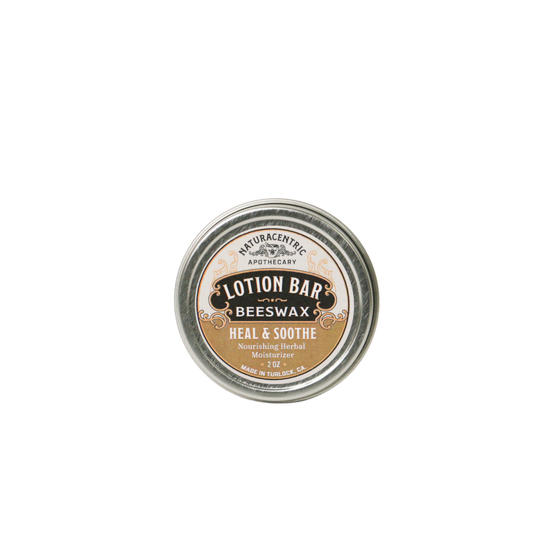 Heal and Soothe Beeswax Lotion Bar - Naturacentric