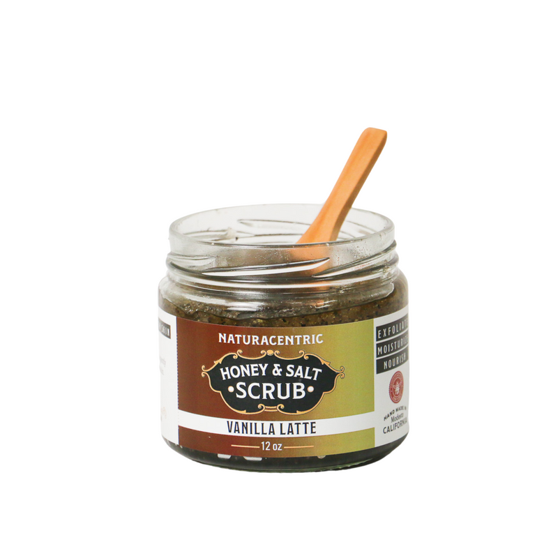 Vanilla Latte Honey & Salt Scrub - Naturacentric