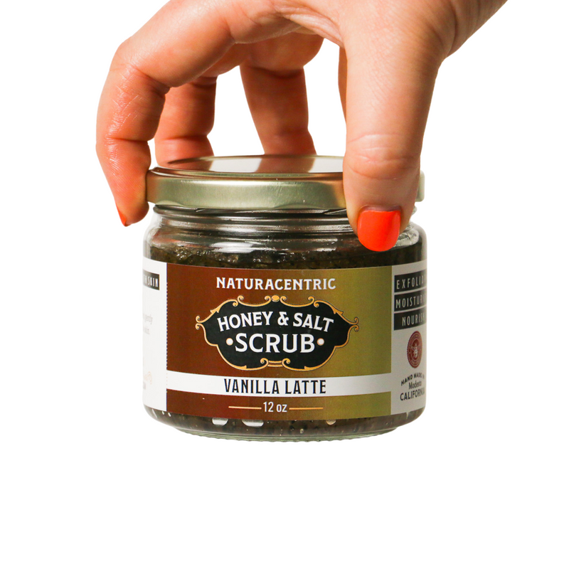 Vanilla Latte Honey & Salt Scrub - Naturacentric