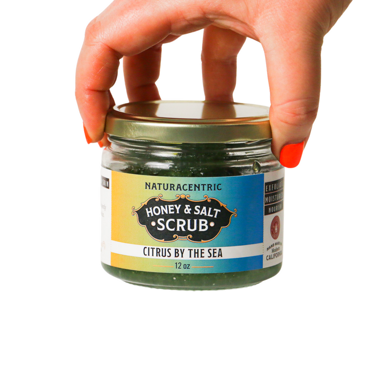Citrus by the Sea Honey & Salt Scrub - Naturacentric