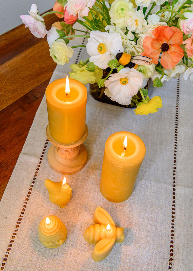 Bee Shaped Bees Wax Candle - Naturacentric