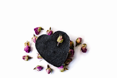 Heart Shaped Charcoal Rose - Naturacentric 