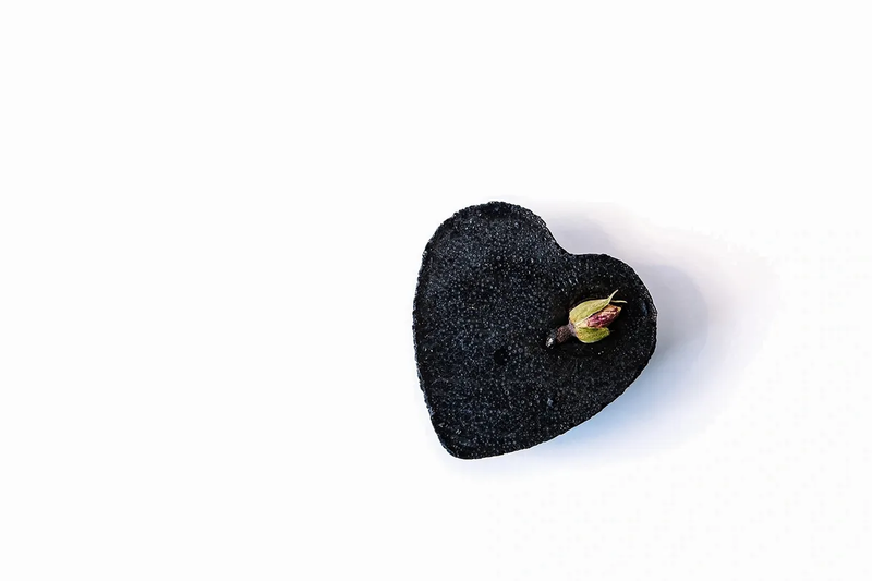 Heart Shaped Charcoal Rose - Naturacentric