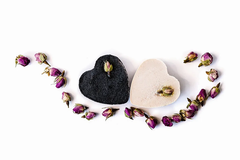 Heart Shaped Charcoal Rose - Naturacentric