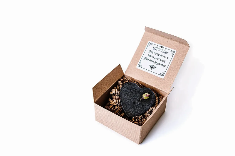 Heart Shaped Charcoal Rose - Naturacentric
