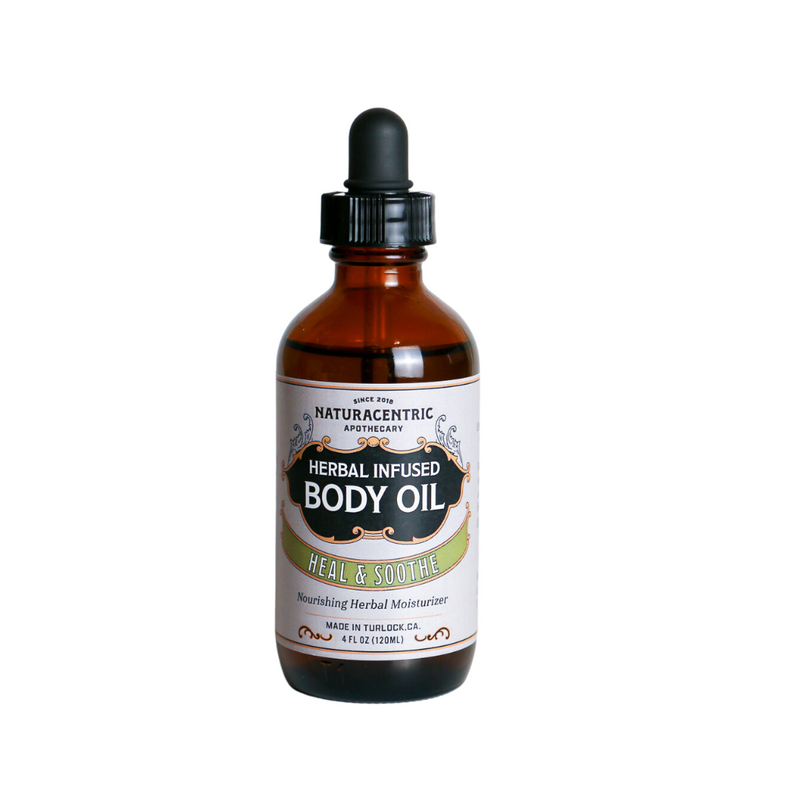 Heal & Soothe Herbal Infused Body Oil - Naturacentric 
