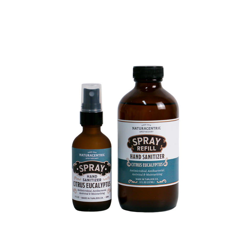 Citrus Eucalyptus Essential Oil Based Hand Sanitizer Spray - Naturacentric 