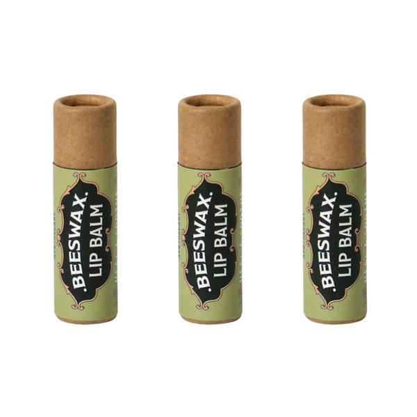 3 pack of Beeswax Lip Balm