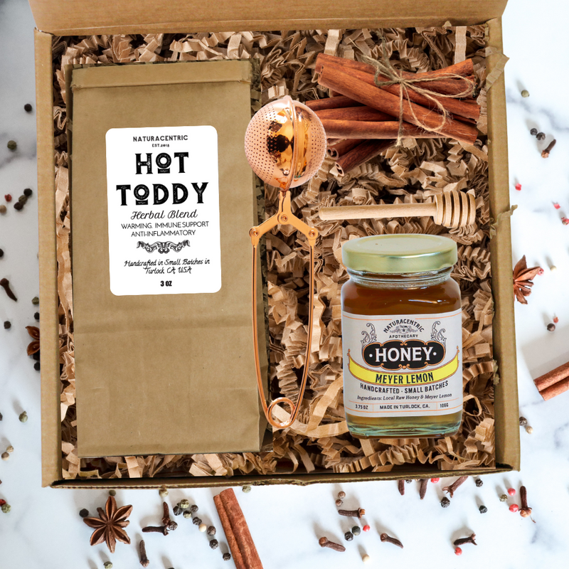 Hot Toddy Kit in Flat Mailer Box Gift Set