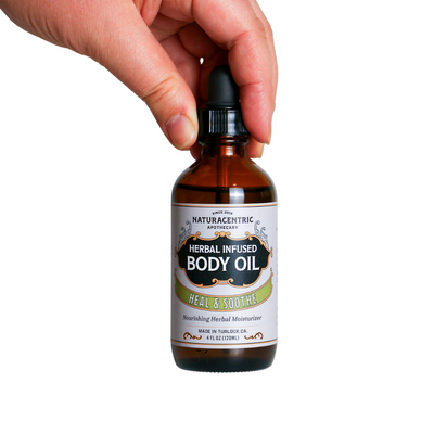 Heal & Soothe Herbal Infused Body Oil - Naturacentric 