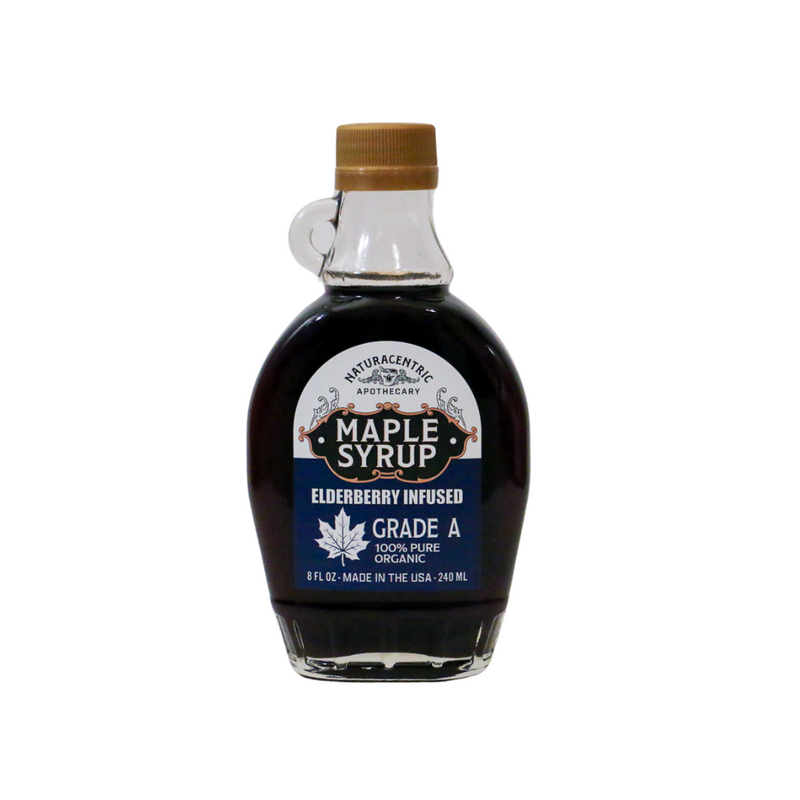 Organic Elderberry Infused Maple Syrup