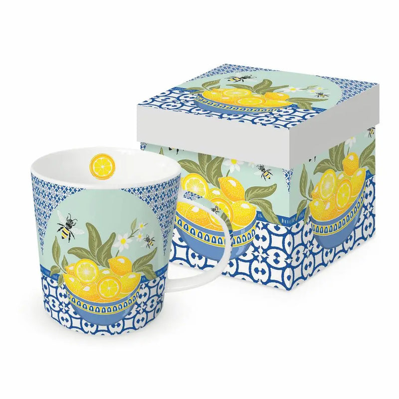 Lemon & Bees Mug in Gift Box