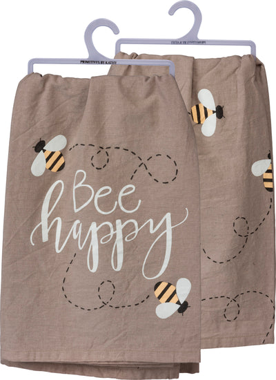 Bee Happy Dish Towel - Naturacentric 