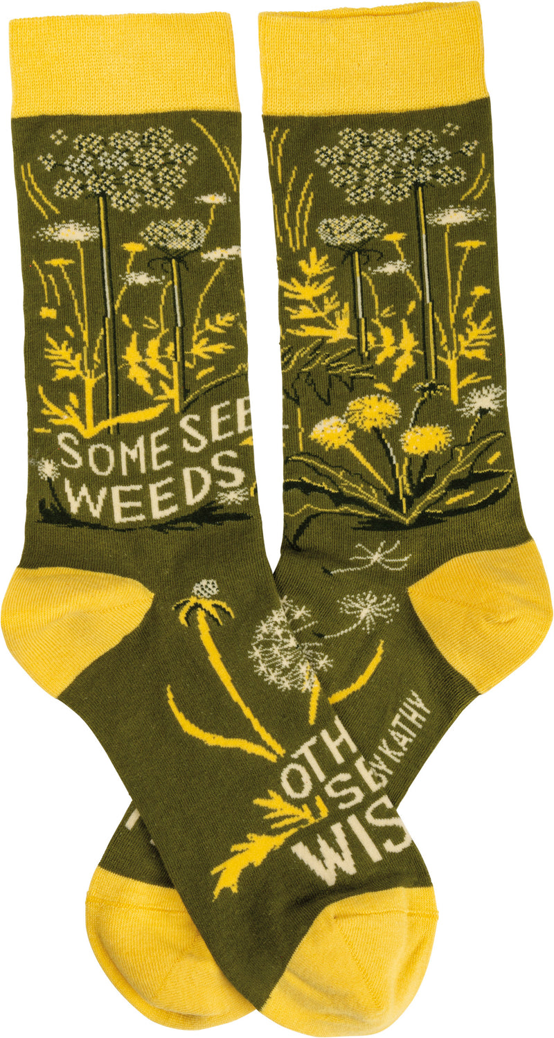 Some See Weeds Socks - Naturacentric 