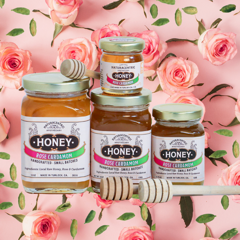 Rose Cardamom Infused Honey - Naturacentric 
