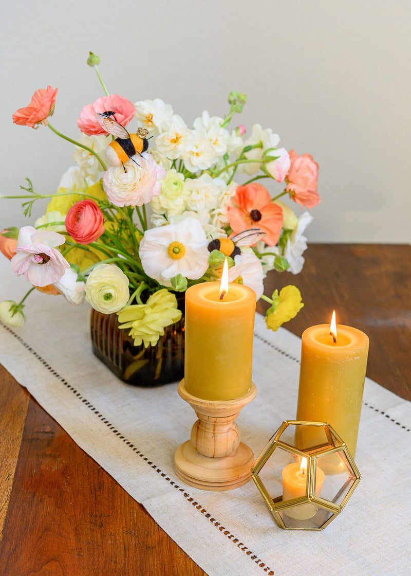 3x4 Pillar Bees Wax Candle - Naturacentric 