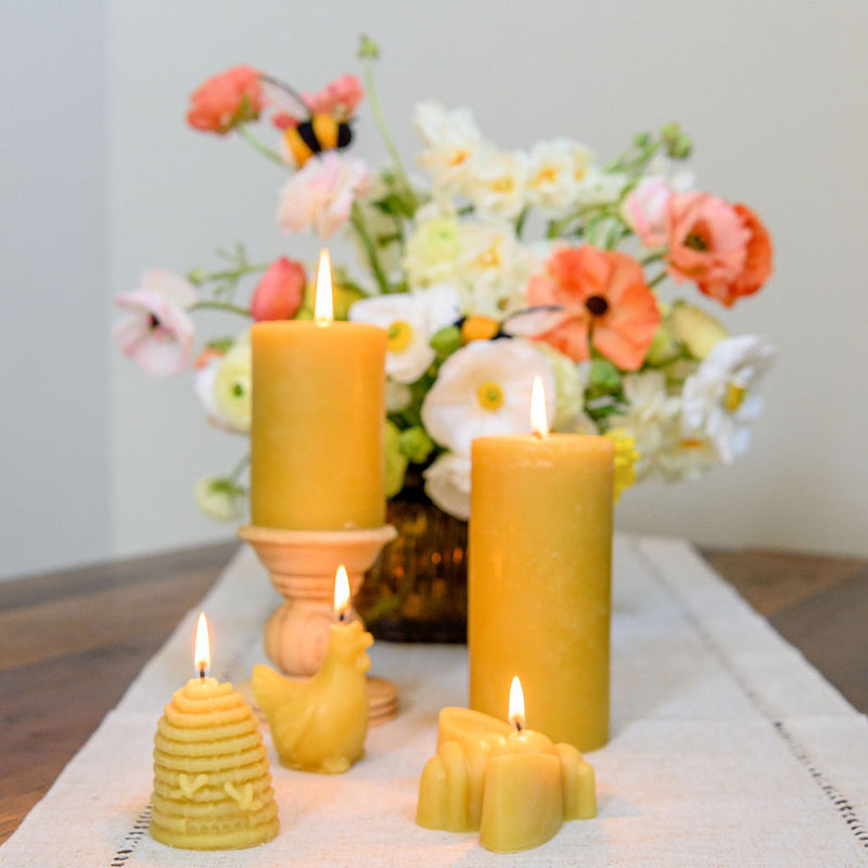 Bee Shaped Bees Wax Candle - Naturacentric 